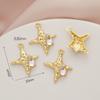 Accesorios de bricolaje de hadas brillantes con incrustaciones de circonio, estrella de cristal, colgante, pulsera, pendiente, accesorios para la cabeza, lote de materiales