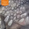 Pegatinas para Uñas de Diamante de Cristal Tomoni, Pegatinas Populares de Uñas de Invierno, Pegatinas de Decoración de Uñas de Copo de Nieve de Terciopelo de Alta Gama