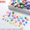 Materiales para manualidades de mosaico: piezas sueltas de acrílico, pétalos coloridos de forma irregular, partículas sueltas