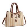Bolsas Multicolor para Mujer, Bolsas Rayadas de Moda y Tendencia para Mujer, Bolsos de Hombro Cruzados de Gama Alta, Bolsos de Mano de Gran Capacidad