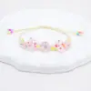 Pulseira de Flores Secas Gipsofila Real Cápsula do Tempo DIY Tecida à Mão Flor Seca Cerâmica Pulseira Flor Eterna Espécime
