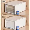 Caixa de armazenamento de plástico tipo gaveta de instalação gratuita, caixa de armazenamento de guarda-roupa doméstico, caixa de armazenamento de roupas combinadas multicamadas, atacado