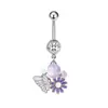 Gabe Moda Transfronteriza Europea y Americana Anillo para Ombligo de Acero Inoxidable Estrella Lazo Garra de Gato Joyería Accesorios para Piercings