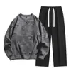 [Yi Pin Yuan] YPY-A1-36 Traje de Otoño e Invierno Conjunto de Dos Piezas para Hombre Estilo Japonés Simple Casual Deportivo Holgado Versátil