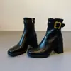 Botas Tobilleras Estilo Retro con Tacón Grueso y Diseño Delgado, Botines Elegantes y Versátiles para Mujer, Nuevas Botas de Estilo Martin con Tacón Alto para Mujer 2026