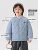 Abrigo de invierno acolchado de algodón para niños estilo europeo derecho, prenda exterior de bebé forrada de polar, top de invierno engrosado para niños, ropa para niños, ropa de invierno