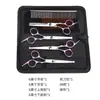Tesouras para Tosquia de Animais de Estimação, Tesouras Integradas de Aço para Aparar Pelos de Cachorro, Tesouras Domésticas de Dentes Planos, Tesouras Curvas, Suprimentos para Animais de Estimação