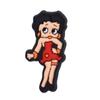Muñeca Betty de Dibujos Animados PVC Pegamento Suave Gota de Plástico Hebilla Decorativa Desmontable Agujero Flor para Zapato Hebilla para Zapato Accesorios DIY Transfronterizos