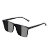 Gafas de Sol para Hombre, Cara Grande, Anti-UV, Elegantes Gafas Cuadradas Polarizadas para Conductores