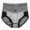 Calcinha modeladora popular de cintura média-alta com controle abdominal, sem costura, para mulheres, com fundo antibacteriano de grafeno, cueca feminina elástica que levanta o bumbum