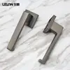 Cerradura Magnética para Puerta Interior de Madera de Aleación de Zinc Cerradura Dividida Cuadrada Simple Manija Sólida Cerradura Silenciosa para Puerta de Habitación