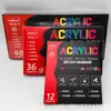 Marcador Acrílico Caja Roja Estudiantes de Arte Infantil Pintura Colorido Punta Suave Set Marcadores de Tinta Líquida Graffiti