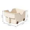 Nueva Caja de Almacenamiento para Gabinete de PP Engrosado con Ruedas Asa de Refrigerador de Cocina Caja de Almacenamiento para Condimentos y Artículos Varios Caja de Almacenamiento