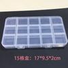 Mini caja de plástico transparente al por mayor, caja para guardar piezas, caja para abalorios, caja de PP, caja de embalaje, caja portátil para guardar joyas.
