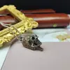 Plata de Ley s925 Nuevo Estilo Personalidad Calavera Colgante Industria Pesada Viejo Retro Indio Hombres y Mujeres Pareja Hip Hop Tendencia