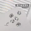 Accesorios Populares para Uñas, Lujo Accesible Bolas Cuadradas Gruesas Hechas a Mano con Diamantes, Accesorios para Uñas de Aleación de Cristal Super Brillantes de Celebridad de Internet
