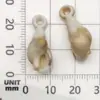 Atacado de fábrica misto 44 pingentes de concha de caracol acrílica artesanato feito à mão joias pequenos pingentes de parafuso acessórios