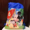 Pantalones con Bolsillo de Solapa y Cordón de Mickey y Minnie Comercio Exterior Bolsa de Cordón de Tejido No Tejido Impreso por Ambos Lados Mochila Escolar Regalo para Niños En Stock
