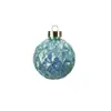 Enfeites de Bola de Natal Brilhantes Coloridos com Lantejoulas e Padrão de Caracol Branco Deslumbrante Decorações de Árvore de Natal