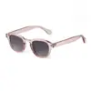 Moda europea y americana transfronteriza de nuevo estilo gafas de sol con diseño de clavo de arroz estilo europeo y americano gafas de sol de marco pequeño ovalado protección solar de alta calidad para mujer protección UV
