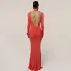 Nueva Colección de Ropa para Mujer de Amazon: Estilo de Calle, Vestido Bodycon Sexy de Escote Bajo, Elegante y a la Moda Vestido Largo sin Espalda con Lazos