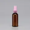 Frasco Pequeno Transparente com Borrifador 50ml, Frasco Borrifador Cosmético de Perfume, Frasco Pequeno de Plástico com Borrifador