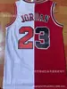 Spot Bulls Bulls #23 Camisa Jordan Logo Final Logo Champion Uniforme de Basquete Bordado Retro