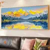 Rizhao Golden Mountain Porcelana de Cristal Pintura Decorativa Pared de Fondo de Sofá de Sala de Estar Soporte de Montaña Pintura Colgante Proyecto de Hotel B&B Venta al por Mayor Individual