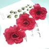 Cabeza de flor de tela de seda de simulación nueva directa de fábrica con corazón peonía rosa flor decoración de boda accesorios de joyería DIY