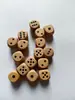 Dados de Madera de Haya con Números en Stock, Dados de Madera Redondeados de 16 mm, Accesorios para Juegos de Mesa, Dados Digitales, Accesorios para Juegos