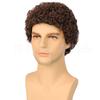 Cubierta para cabeza de peluca de hombre europea y americana Cubierta para cabeza de cabello corto y volumen pequeño africano Mecanismo de cubierta para cabeza Fibra química Cubierta para cabeza Pelucas afro para hombre