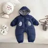 Mono Acolchado de Panda Nuevo Invierno Dianxi para Bebé, Abrigo de Algodón Cálido con Capucha Versátil y Elegante para Bebé