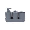 Traje de baño de plástico de paja de trigo para baño, ducha de baño, champú, traje de baño, baño, gárgaras, vaso para pasta de dientes