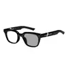 Óculos de Alta Qualidade que Mudam de Cor para Homens e Mulheres, Novos Óculos Quadrados Tendência Lentes Transparentes, Armação Preta, Óculos Ópticos para Influenciadores Rosto Liso
