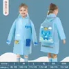 Impermeable infantil niñas niñas 2022 nuevo estudiantes de primaria con mochila poncho niños jardín de infantes niños