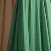 Etiqueta de Remate de Tienda-Excedente Cortado Falda Elegante Estilo Francés Verde Verano Moda Falda de Cintura Alta Línea A Adelgazante