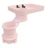 Bandeja de Mesa con Portavasos para Coche al por Mayor de Fábrica, Bandeja Giratoria para Coche con Portavasos, Tablero de Almacenamiento de Bandeja de Comedor para Coche