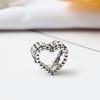 Transfronterizo Wish Nuevo Exquisito Recorte Corazón Oro y Plata DIY Accesorios para Pulsera Cuentas de Agujero Grande Pulsera con Cuentas al Por Mayor