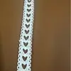 Accesorio Decorativo de 1.8 cm de Ancho en Forma de Corazón Hueco para Ropa, Cinta de Moño para Mujer, Encaje Bordado Tejido, Tela para Cortinas y Vestidos