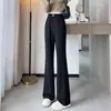 Pantalones de Traje Acampanados de Cintura Alta Exclusivos para Personas Altas, Otoño/Invierno 2026, Tallas Grandes, Cintura Elástica, Caída Fluida, Pantalones de Campana que Favorecen la Figura