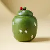 Bote de Cerámica para Té para Guardar Hojas de Té con Accesorios de Té de Alta Gama para Almacenamiento de Té