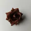 Flor Artificial Pequena Canto Flor Rosa Cartão de Cabelo Cabeça de Flor Falsa Cabeça de Rosa Roupas Chapéu de Flor de Seda com Cabeça de Flor Atacado