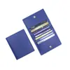 Capa Ultra Fina e Compacta para Identificação Bancária Carteira de Motorista Couro PU Simples e Leve Folha Protetora Bolsa com Clipes Pequenos Diária Unissex