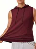 Marca Independiente Verano 2026 Chaleco Deportivo Elegante de Corte Ajustado para Hombre con Capucha sin Mangas para Exteriores, Jogging, Viajes Ahora Disponible
