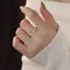Anel Aberto com Strass de Borboleta Feminino Levemente Luxuoso de Alta Qualidade Anel de Dedo Ajustável Design de Nicho de Temperamento Anel para Dedo Indicador Presente