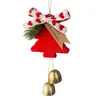 Adornos Navideños de Peluche Transfronterizos, Ramas de Pino Simuladas, Lazos, Cascabeles, Decoraciones para Colgar en Ventanas y Coches, Recuerdos para Fiestas Navideñas