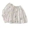 Pijama Infantil de Primavera y Otoño Ropa para Niñas Manga Larga Algodón Nube Dibujos Animados Chica Dulce Niños Medianos y Mayores Conjunto de Ropa para el Hogar