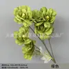 Flor artificial para casamento Flor de hibisco de 6 cabeças Salão de casamento Arranjo floral de guia de estrada Local de decoração Flor artificial Feito à mão 6 cabeças Madeira Algodão
