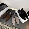 Mocasines de tacón medio para mujer con forro de piel de oveja, nuevo estilo de otoño, piel genuina por dentro y por fuera, puntera cuadrada, tacón de aguja retro