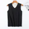 Chaleco térmico sin costuras de terciopelo de dos colores por ambos lados para hombre y mujer con corte de figura chaleco más base lijada fabricantes de ropa interior al por mayor